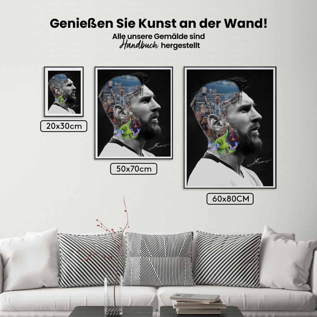 Malen nach Zahlen – Messi (5)