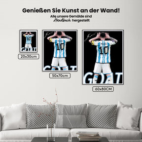 Malen nach Zahlen - Messi