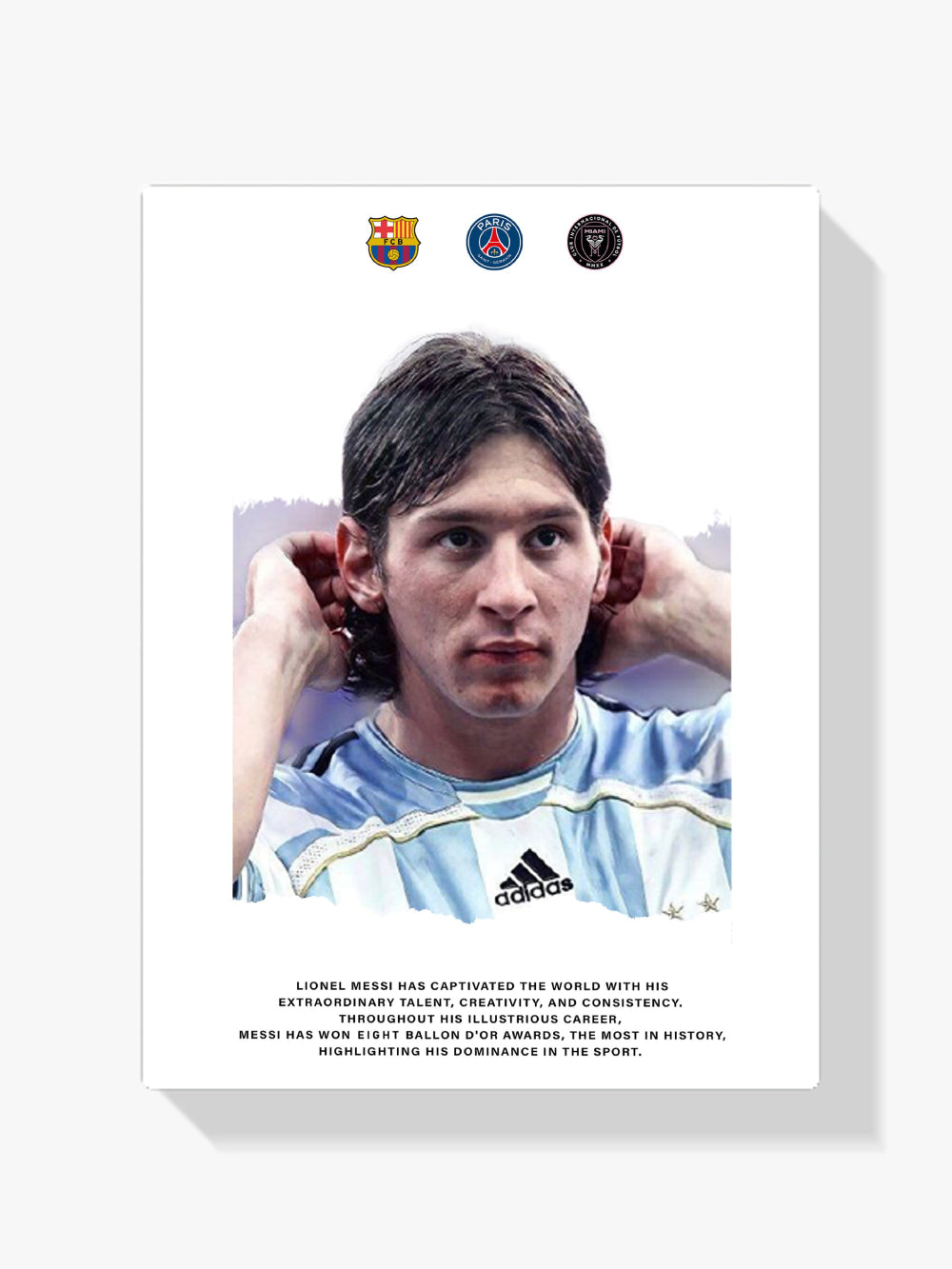 Malen nach Zahlen – Messi 8-1