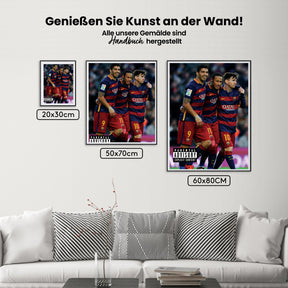 Malen nach Zahlen - Messi, Suarez und Neymar