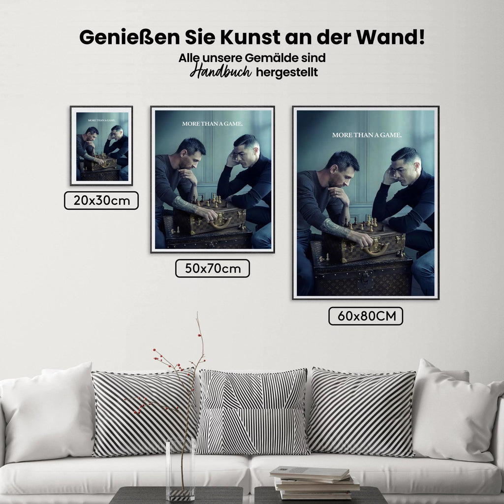 Malen nach Zahlen – Messi X Ronaldo (1)