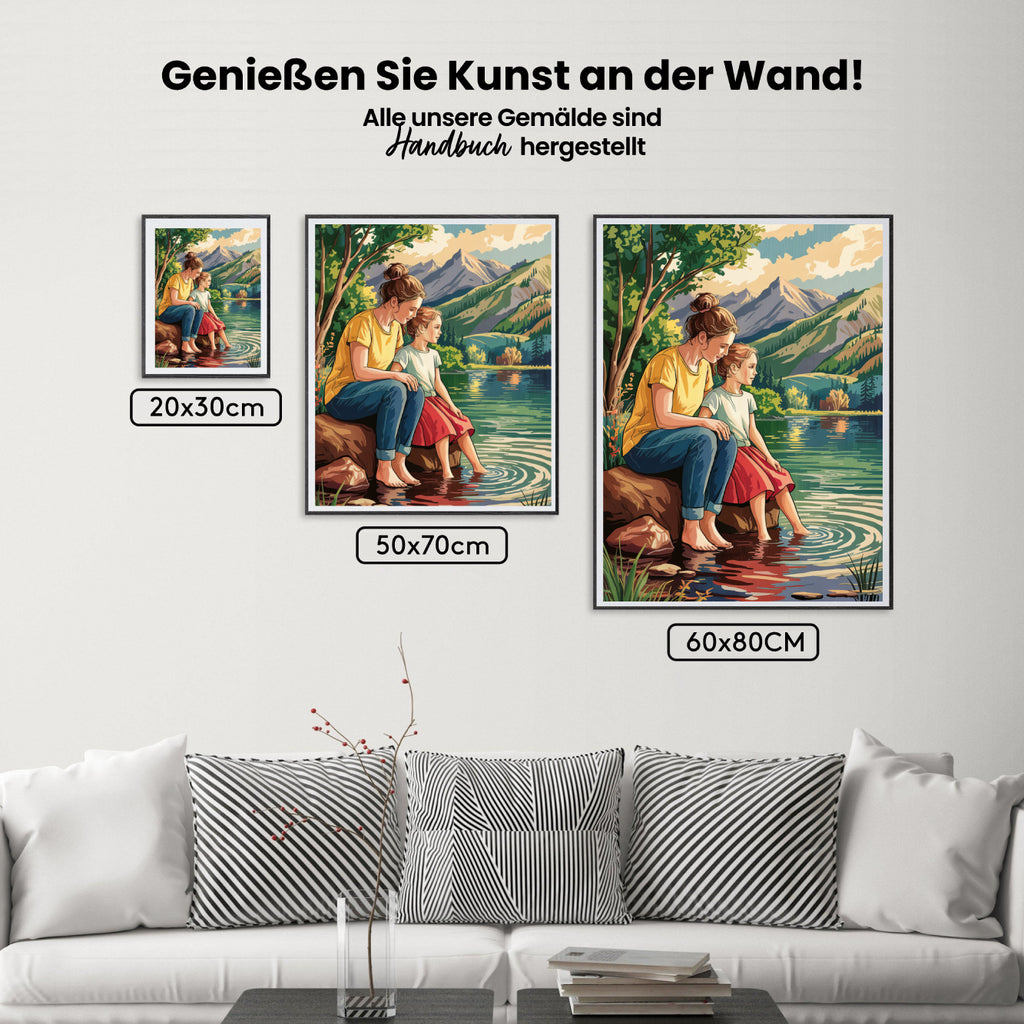 Malen nach Zahlen – Moment am See (1)