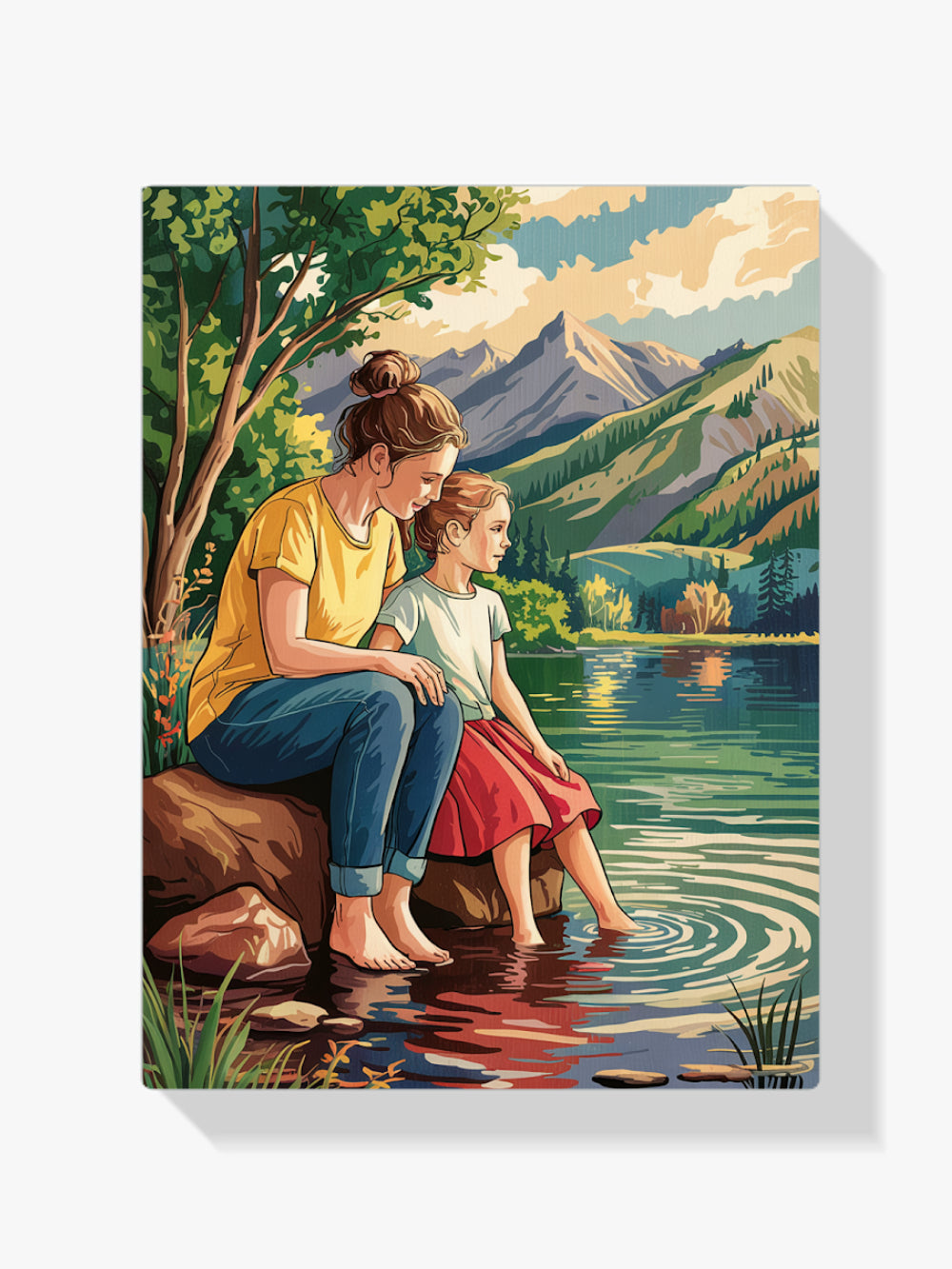 Malen nach Zahlen – Moment am See