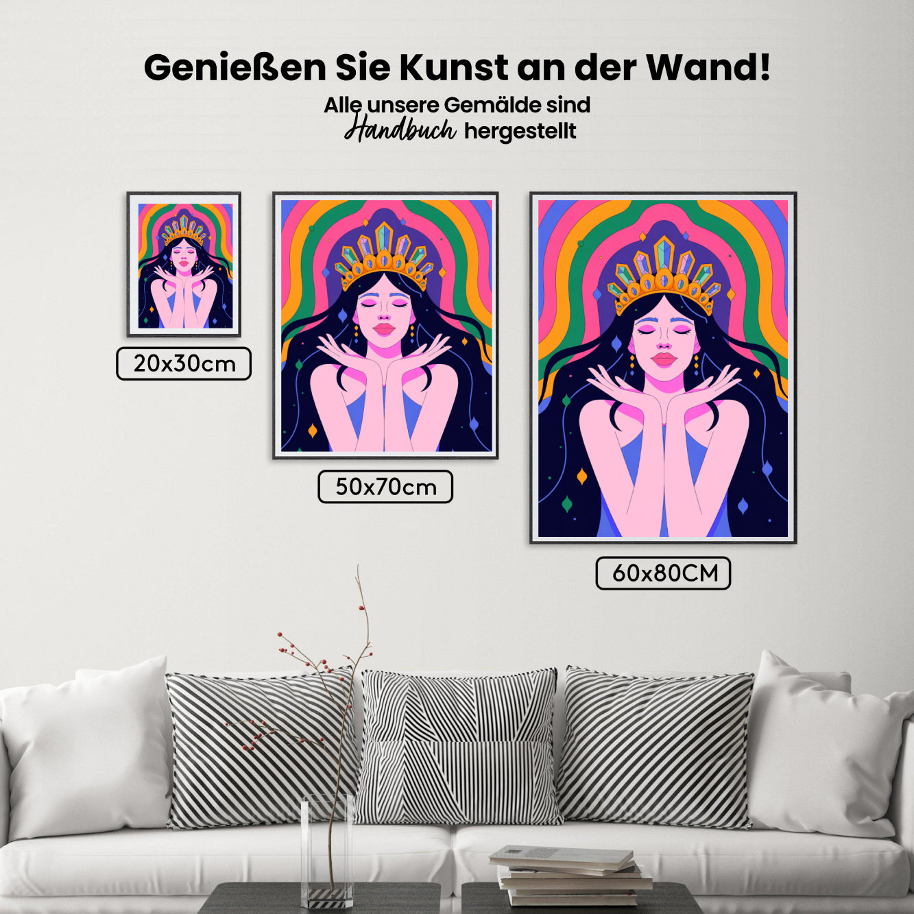 Malen nach Zahlen - Regenbogenkaiserin