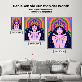 Malen nach Zahlen - Regenbogenkaiserin