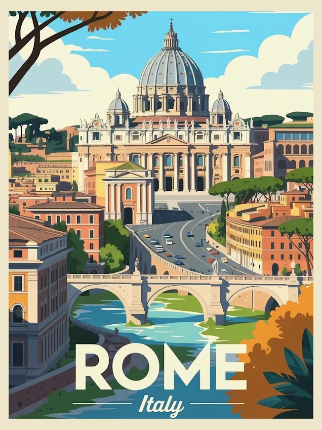 Malen nach Zahlen – Rom, Italien (2)