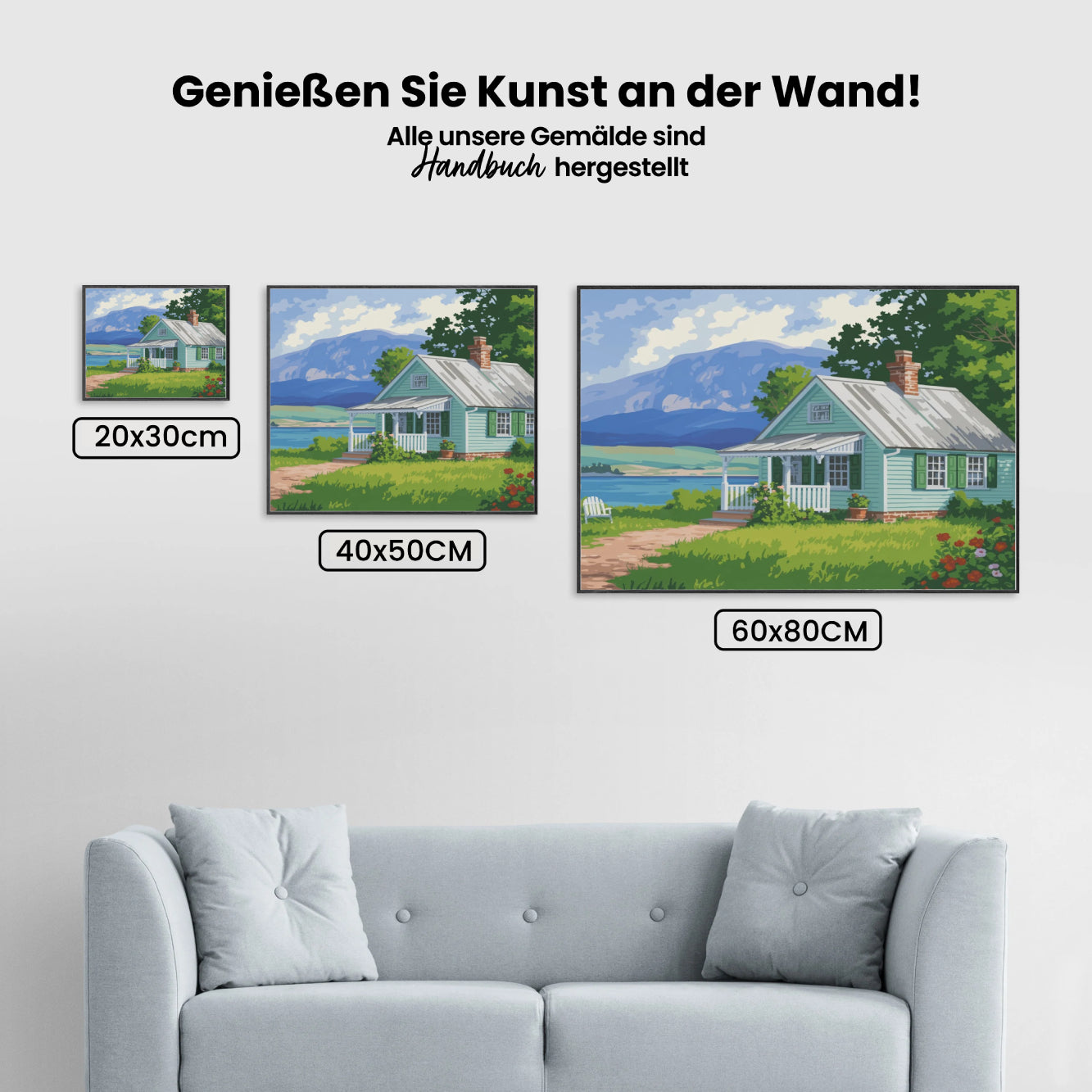 Malen nach Zahlen - Rückzugsort am See