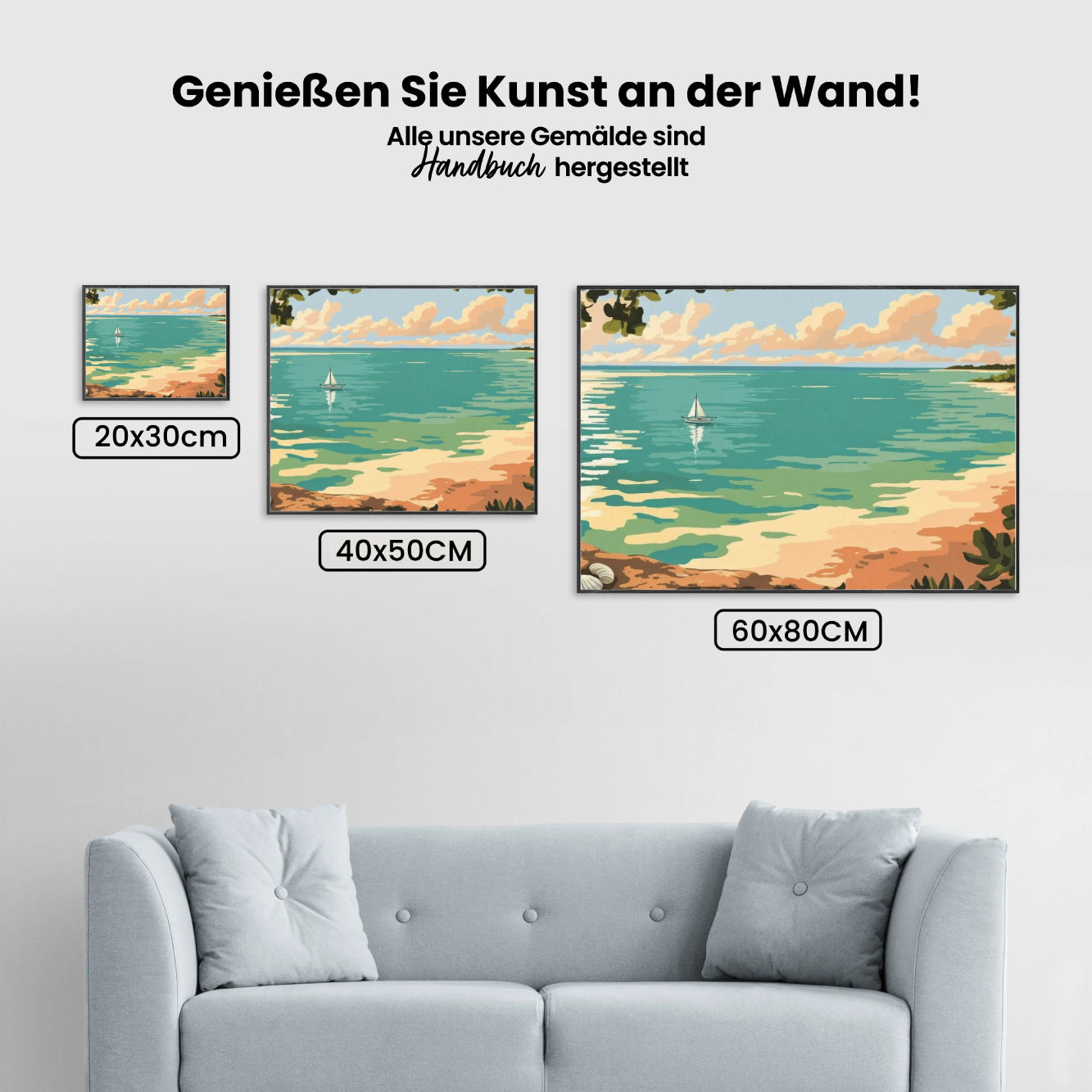 Malen nach Zahlen - Ruhiger Horizont