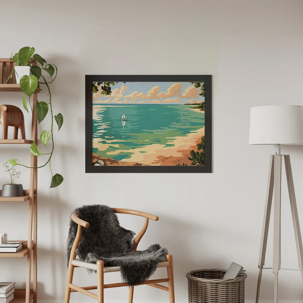 Malen nach Zahlen - Ruhiger Horizont