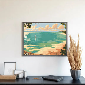 Malen nach Zahlen - Ruhiger Horizont