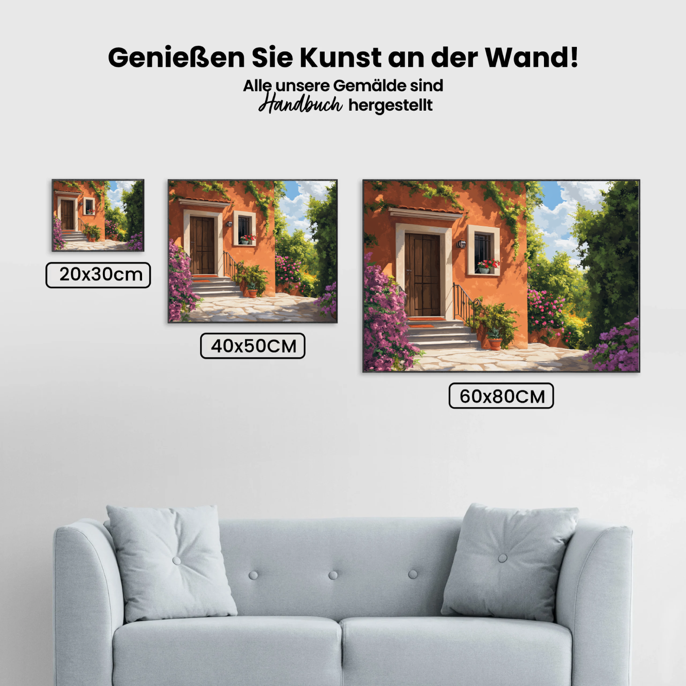 Malen nach Zahlen – Sonnendurchfluteter Innenhof