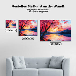 Malen nach Zahlen - Sonnenuntergangsweg