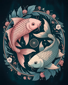 Malen nach Zahlen - Sternzeichen - Fische