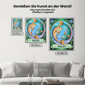 Malen nach Zahlen - Sternzeichen - Fische