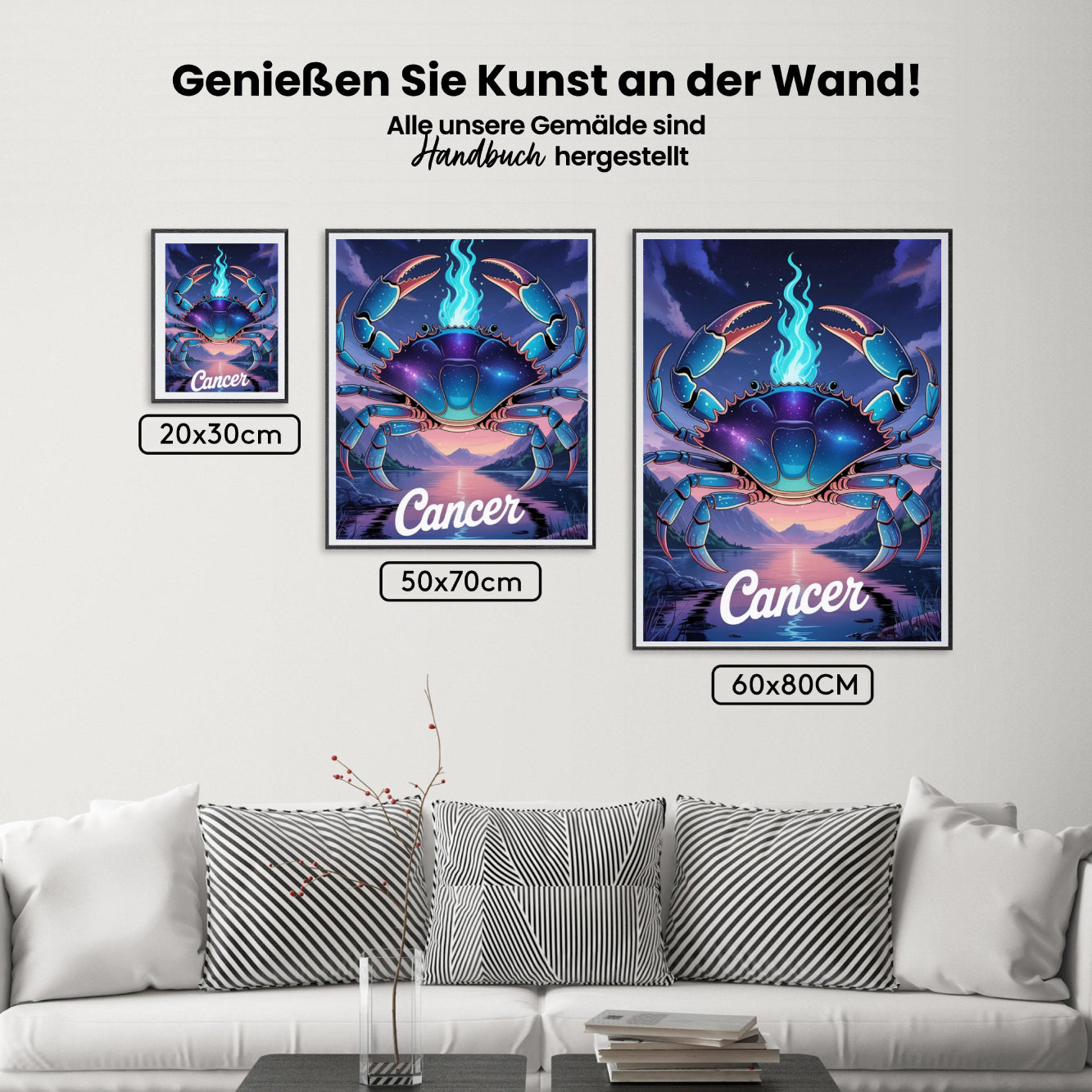 Malen nach Zahlen - Sternzeichen - Krebs