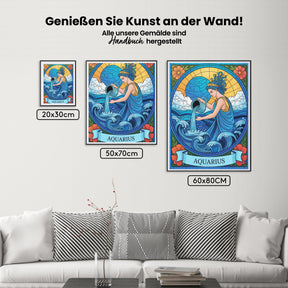 Malen nach Zahlen - Sternzeichen - Wassermann