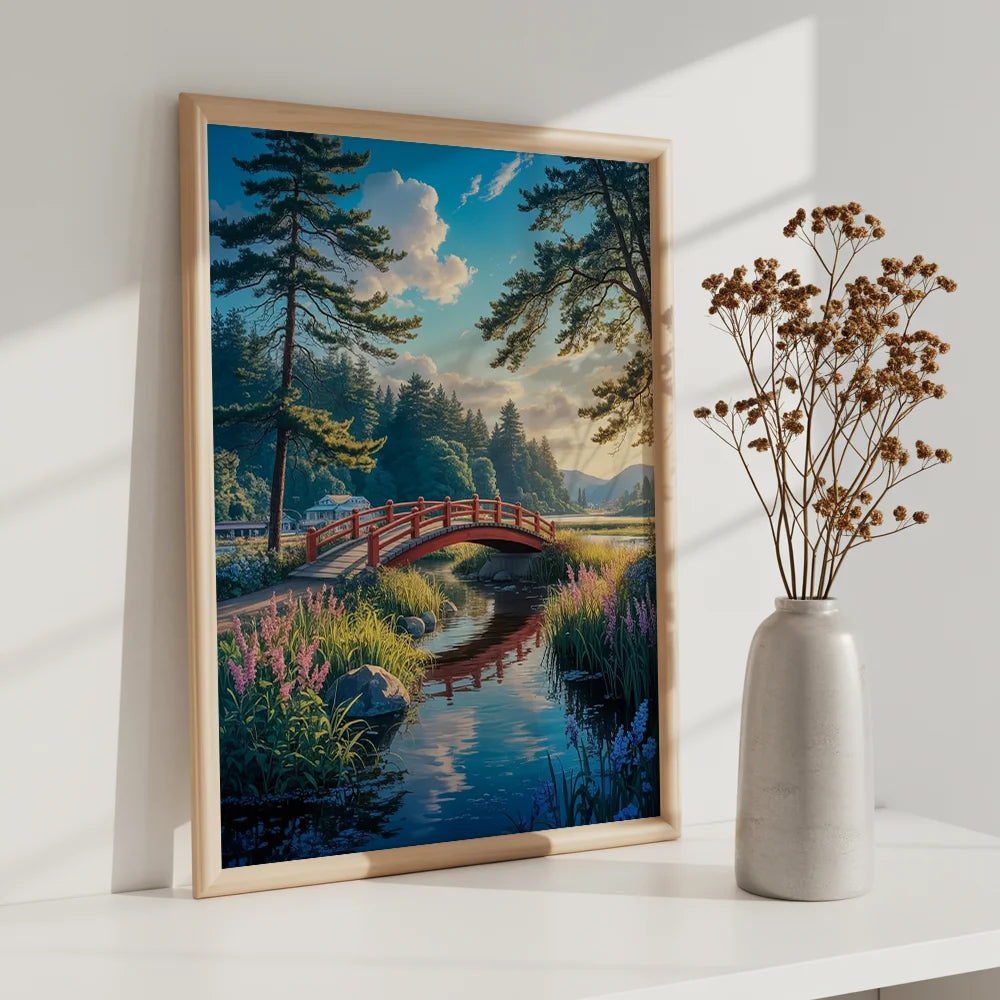 Malen nach Zahlen – Winde über der roten Brücke (9)