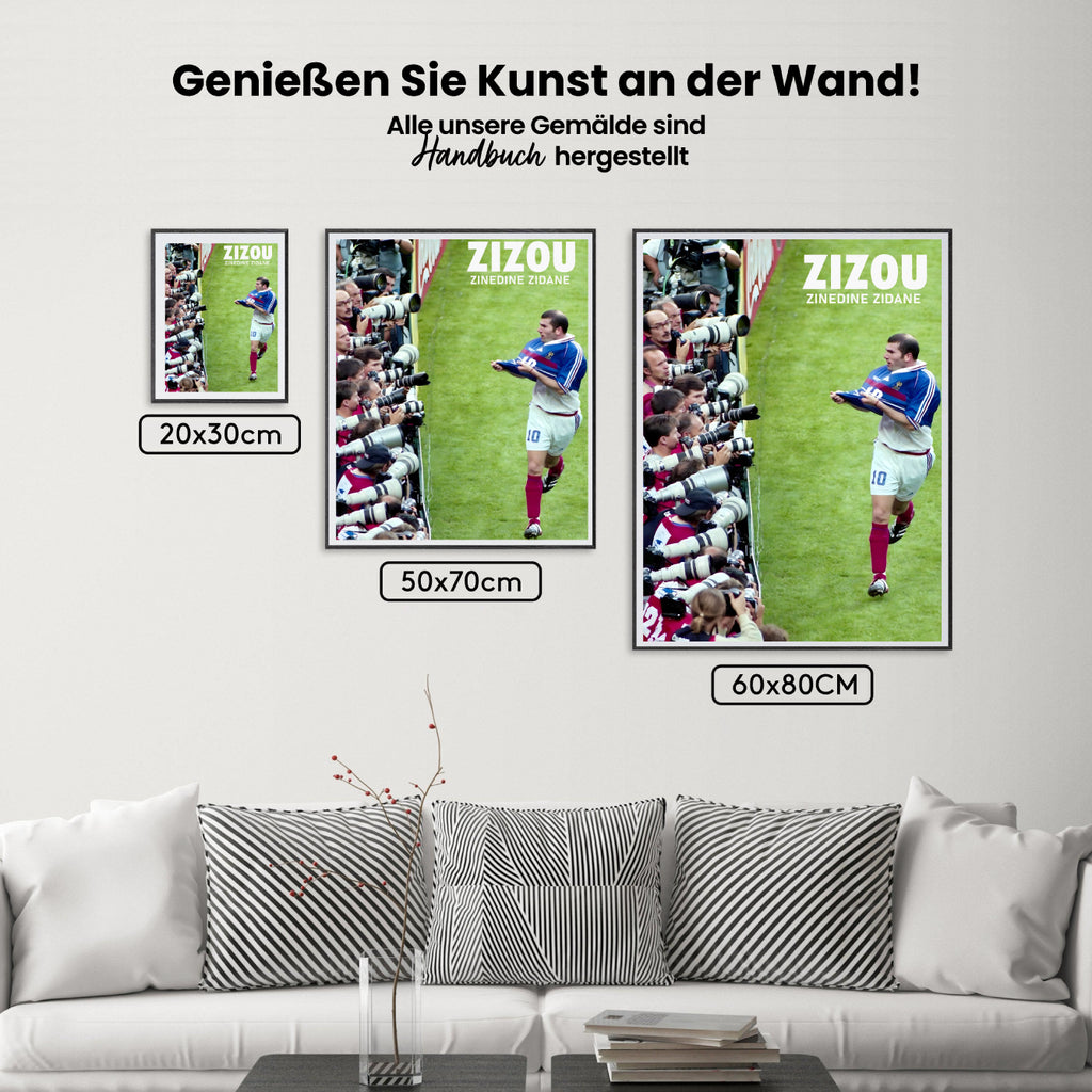 Malen nach Zahlen – Zinedine Zidane (1)