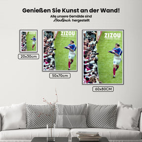 Malen nach Zahlen - Zinedine Zidane