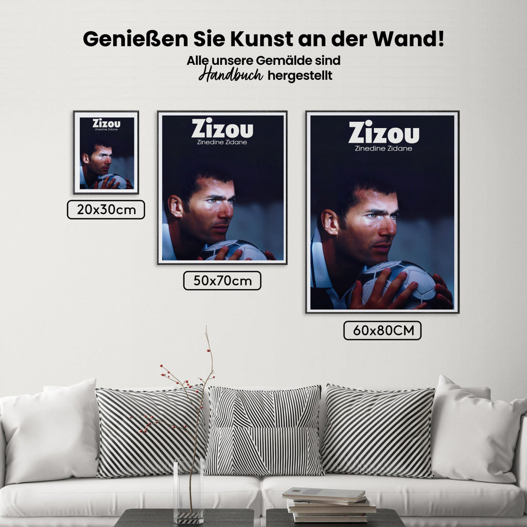 Malen nach Zahlen – Zinedine Zidane (2)