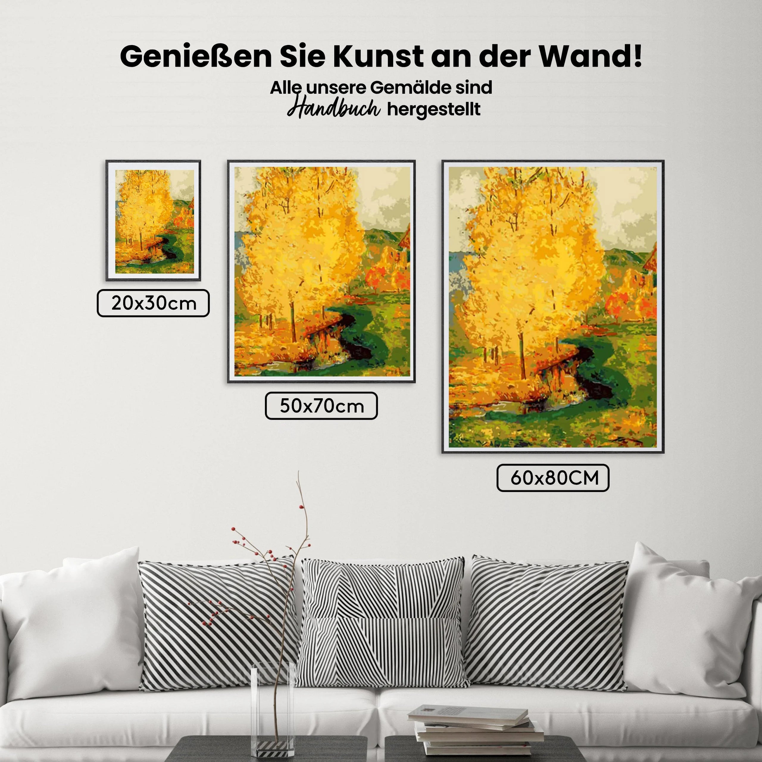 Malen nach Zahlen – Abstrakter Baum Van Gogh