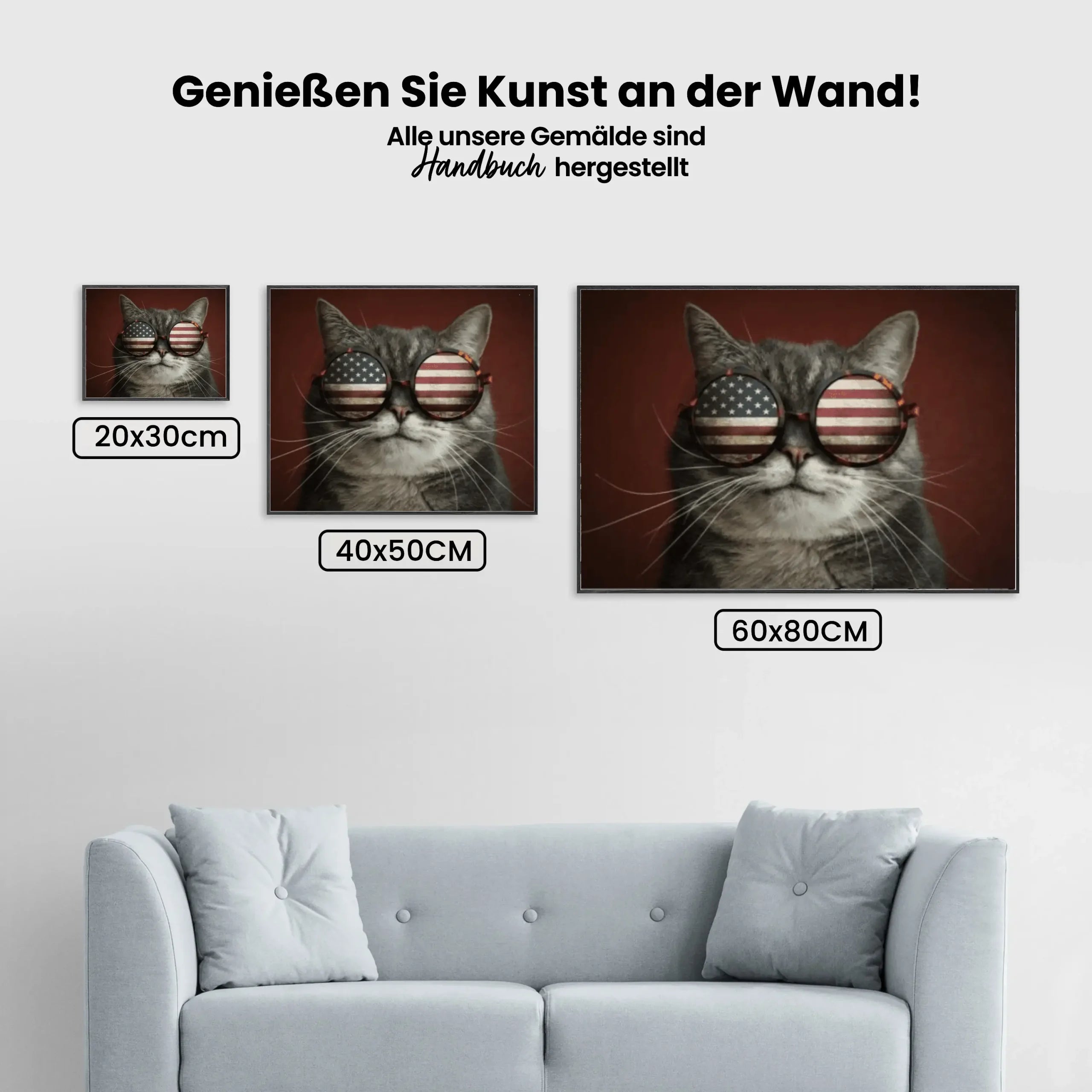 Malen nach Zahlen – Amerikanische Katze