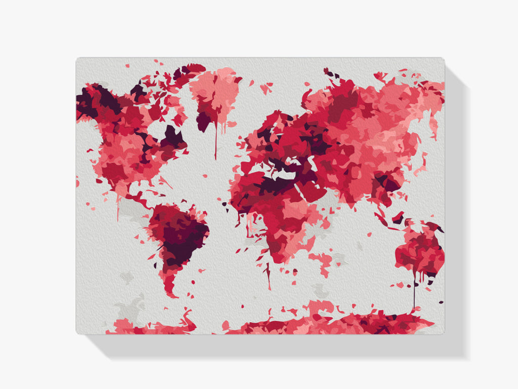 Malen nach Zahlen – Aquarell-Karte
