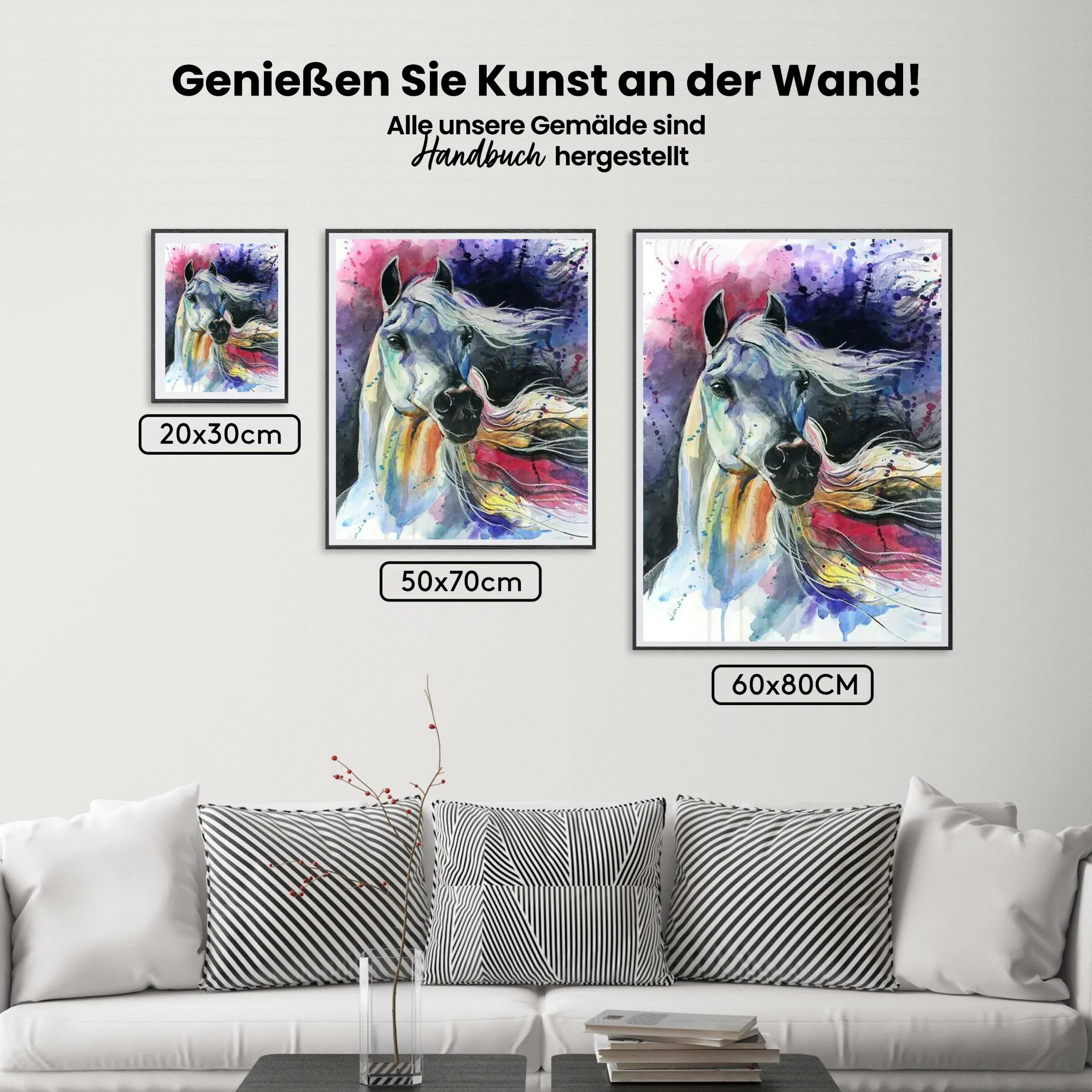 Malen nach Zahlen – Aquarell Pferd