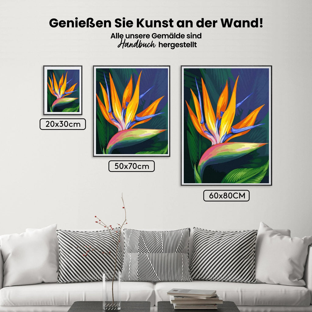 Malen nach Zahlen – Blume Paradiesvogel