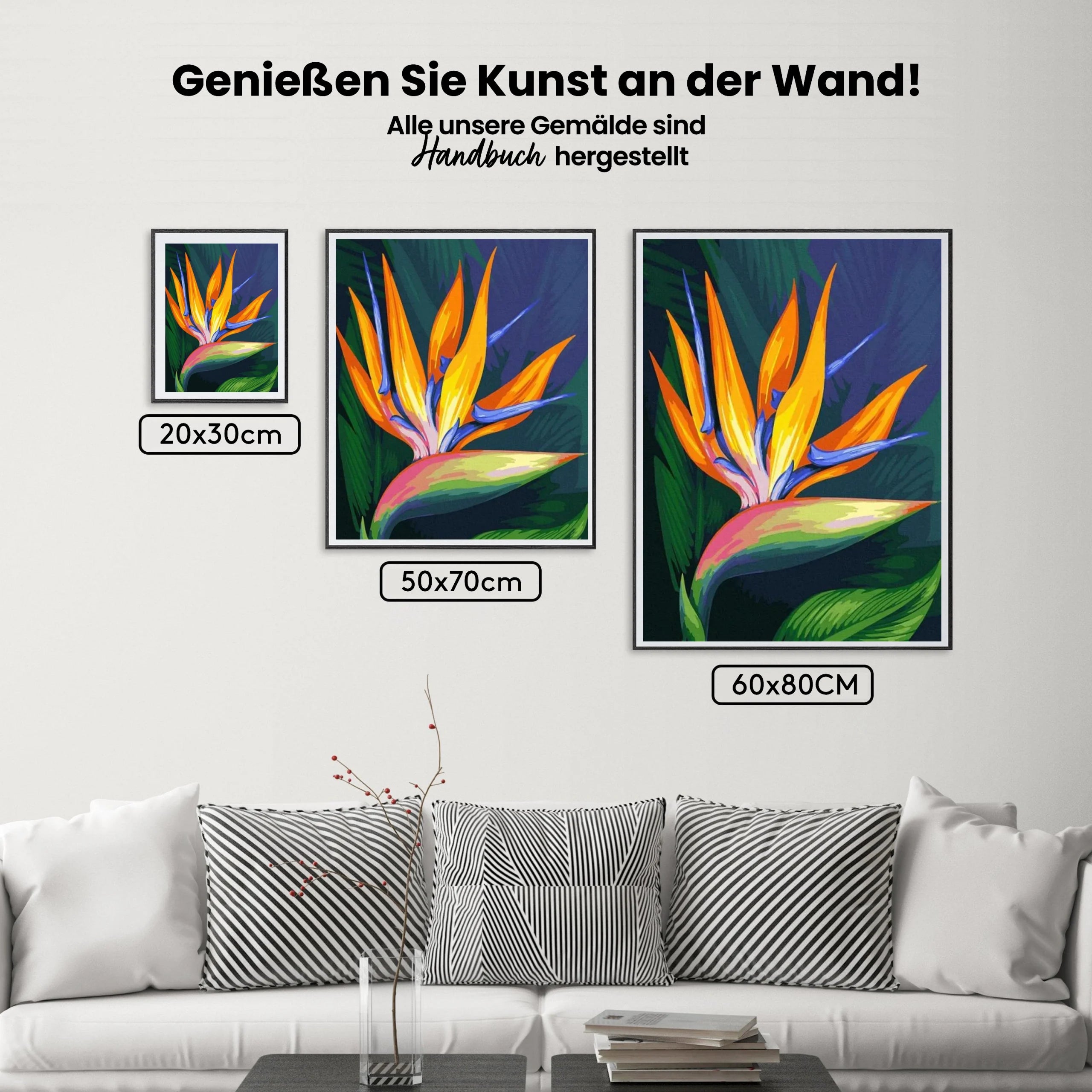 Malen nach Zahlen – Blume Paradiesvogel