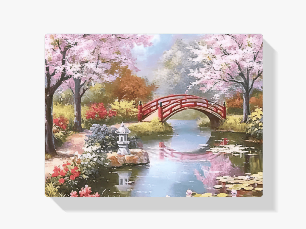Malen nach Zahlen – Blumen am Wasser