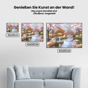 Malen nach Zahlen – Blumen am Wasser