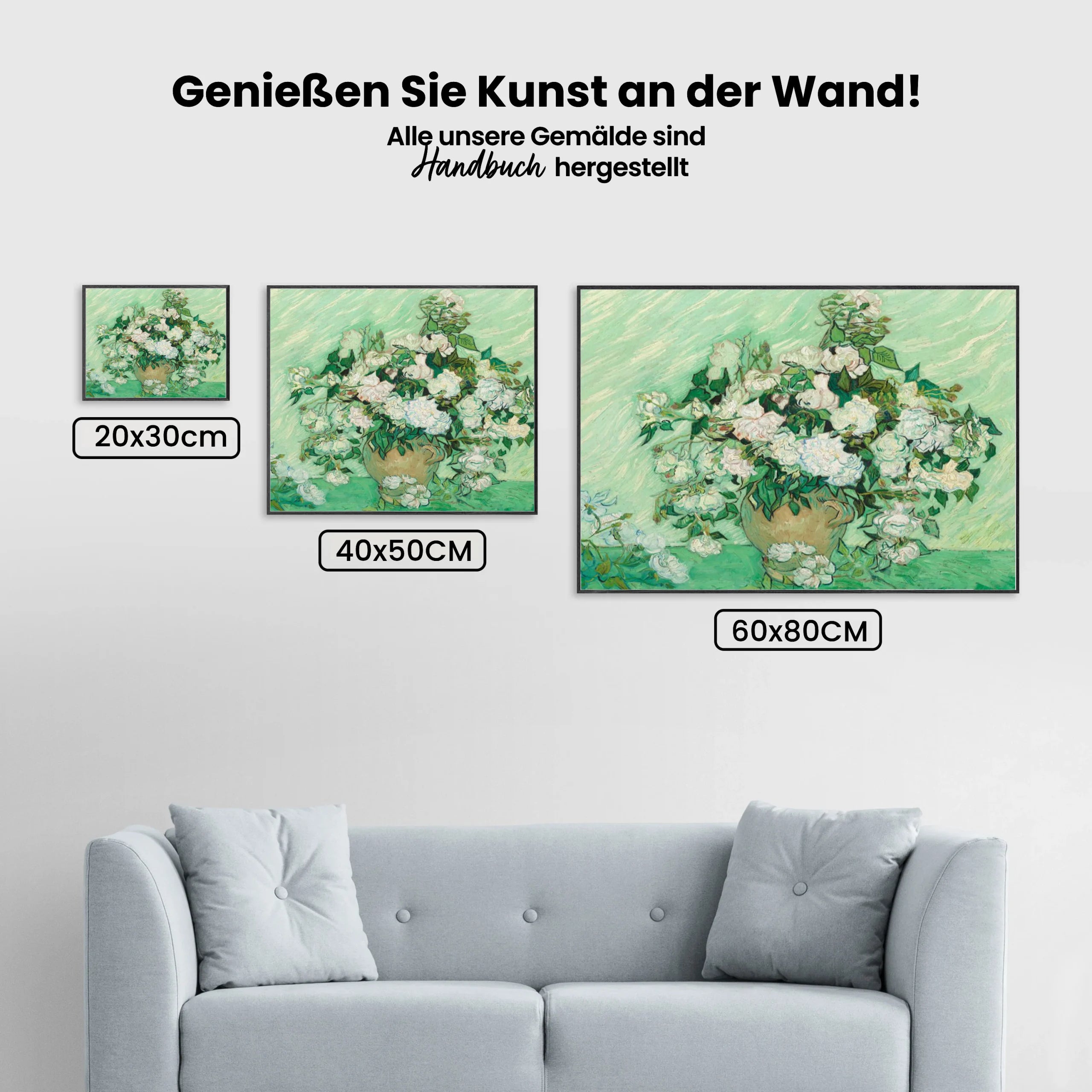 Malen nach Zahlen – Blumen in einer Wanne Van Gogh