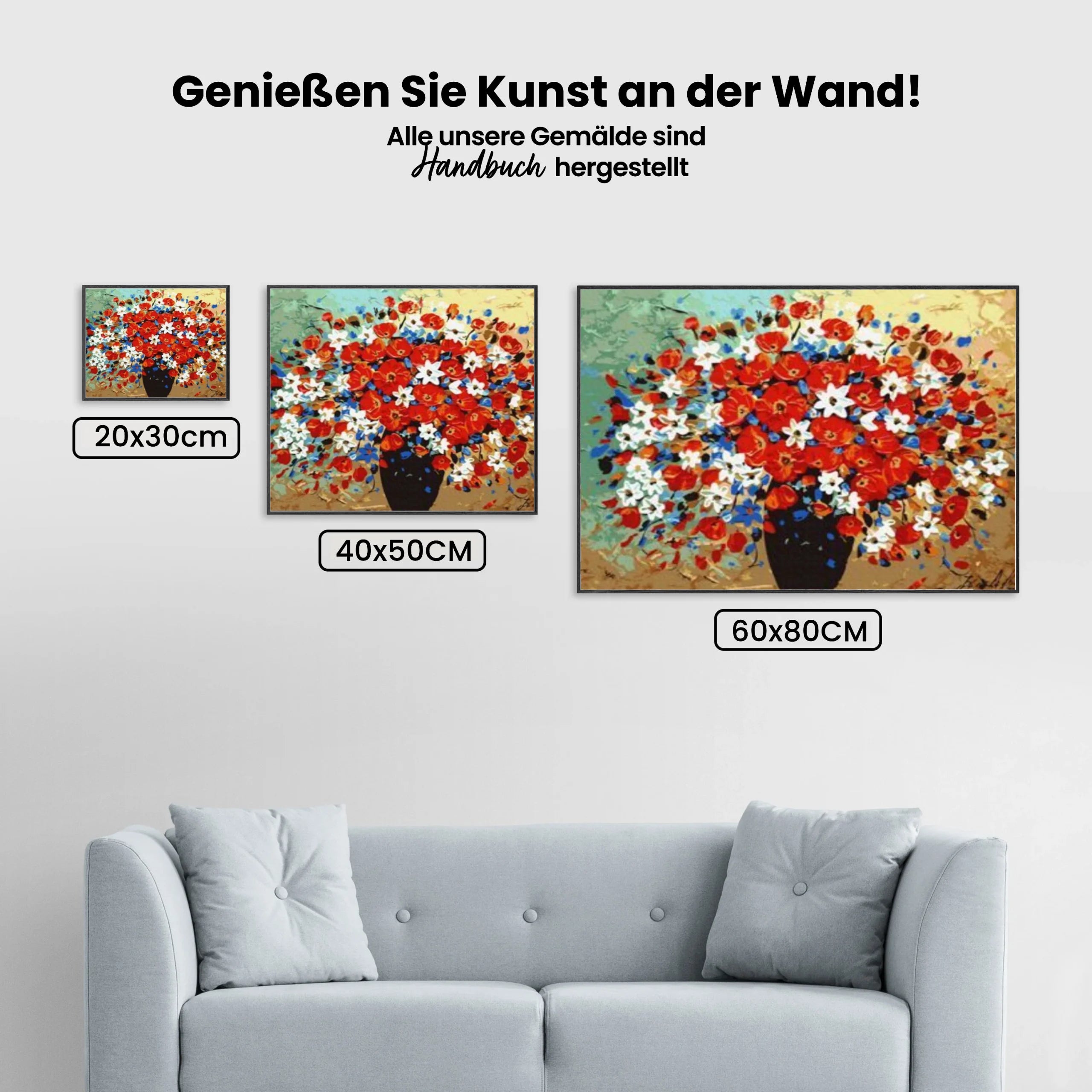 Malen nach Zahlen – Blumenstrauß der Farben