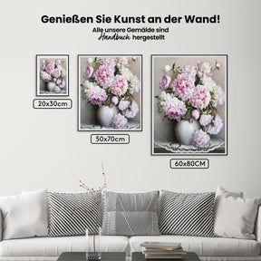 Malen nach Zahlen – Blumenstrauß in Vase