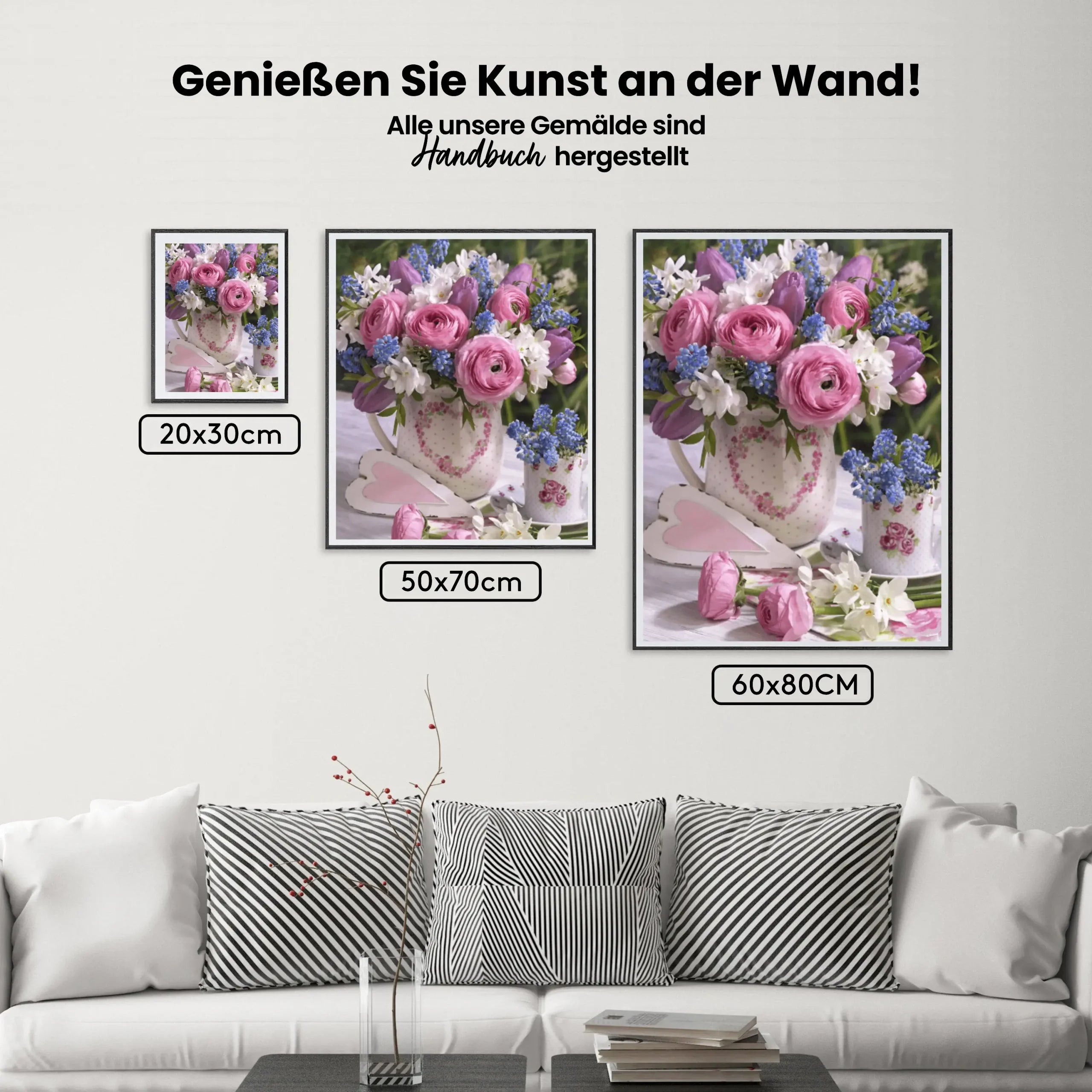 Malen nach Zahlen – Buntes Bouquet