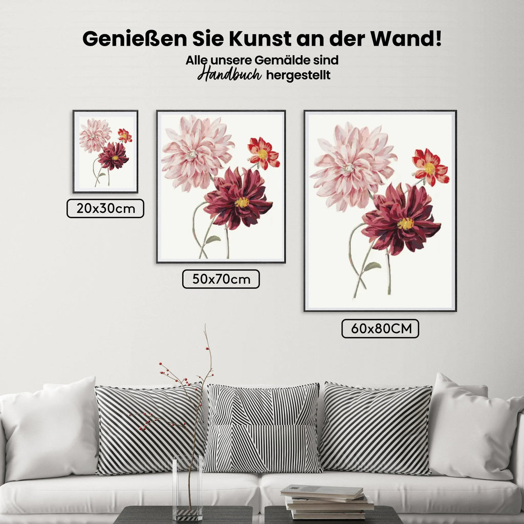 Malen nach Zahlen – Dahlien
