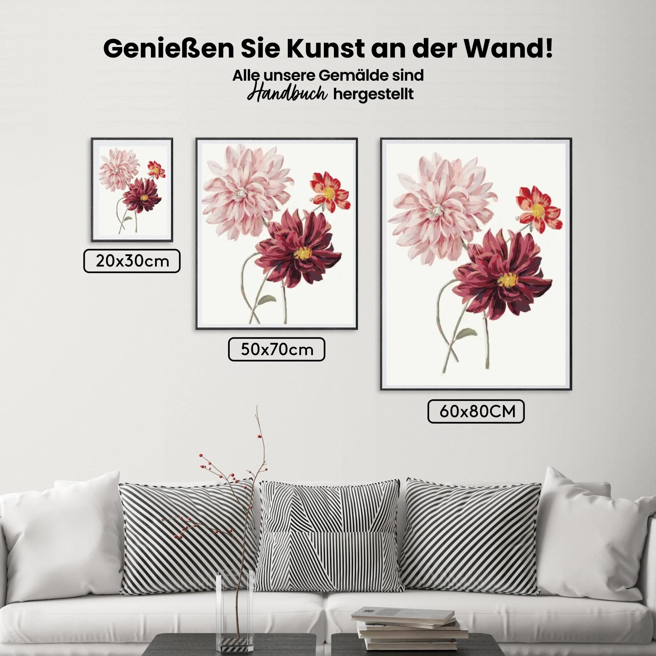 Malen nach Zahlen – Dahlien