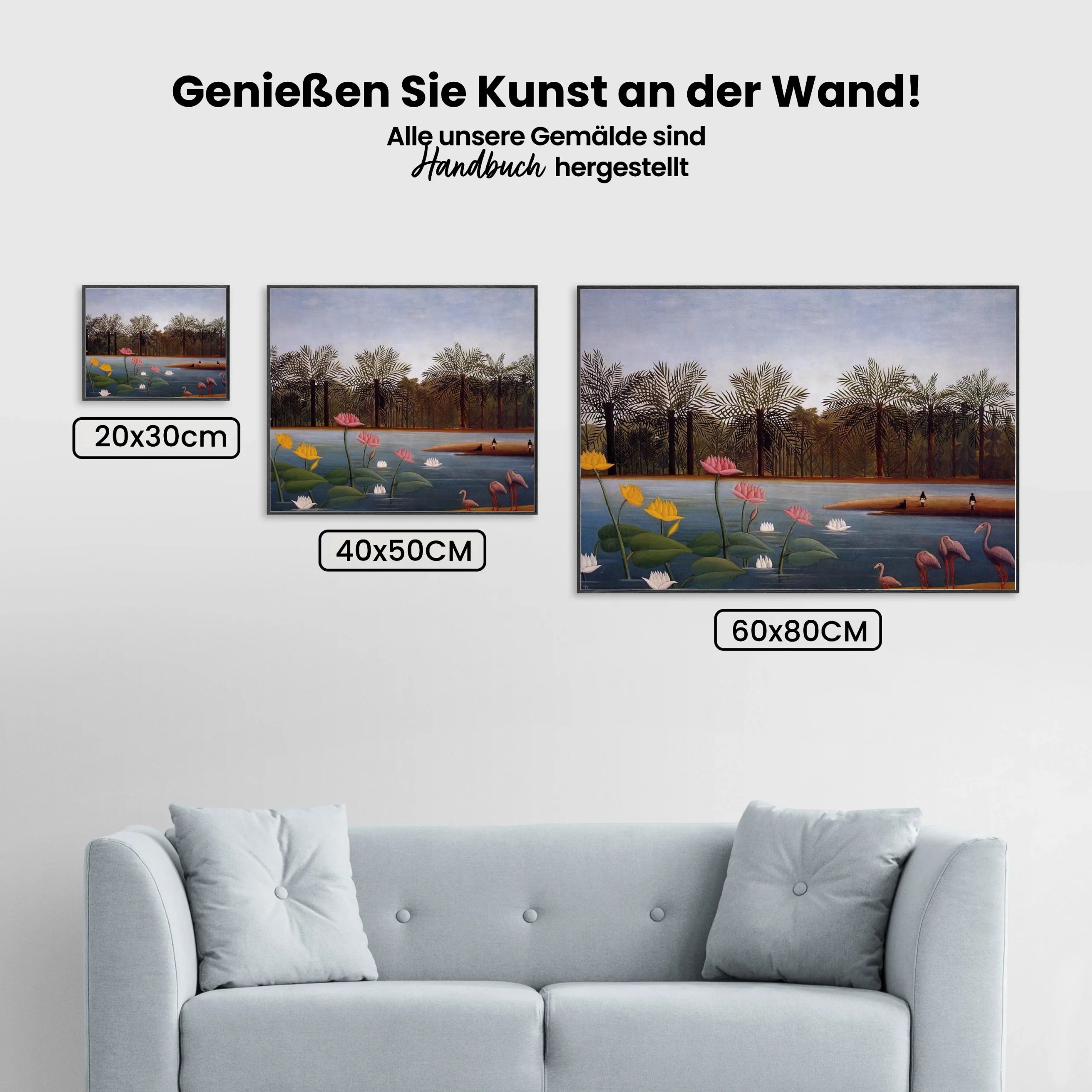 Malen nach Zahlen – Die Flamingos