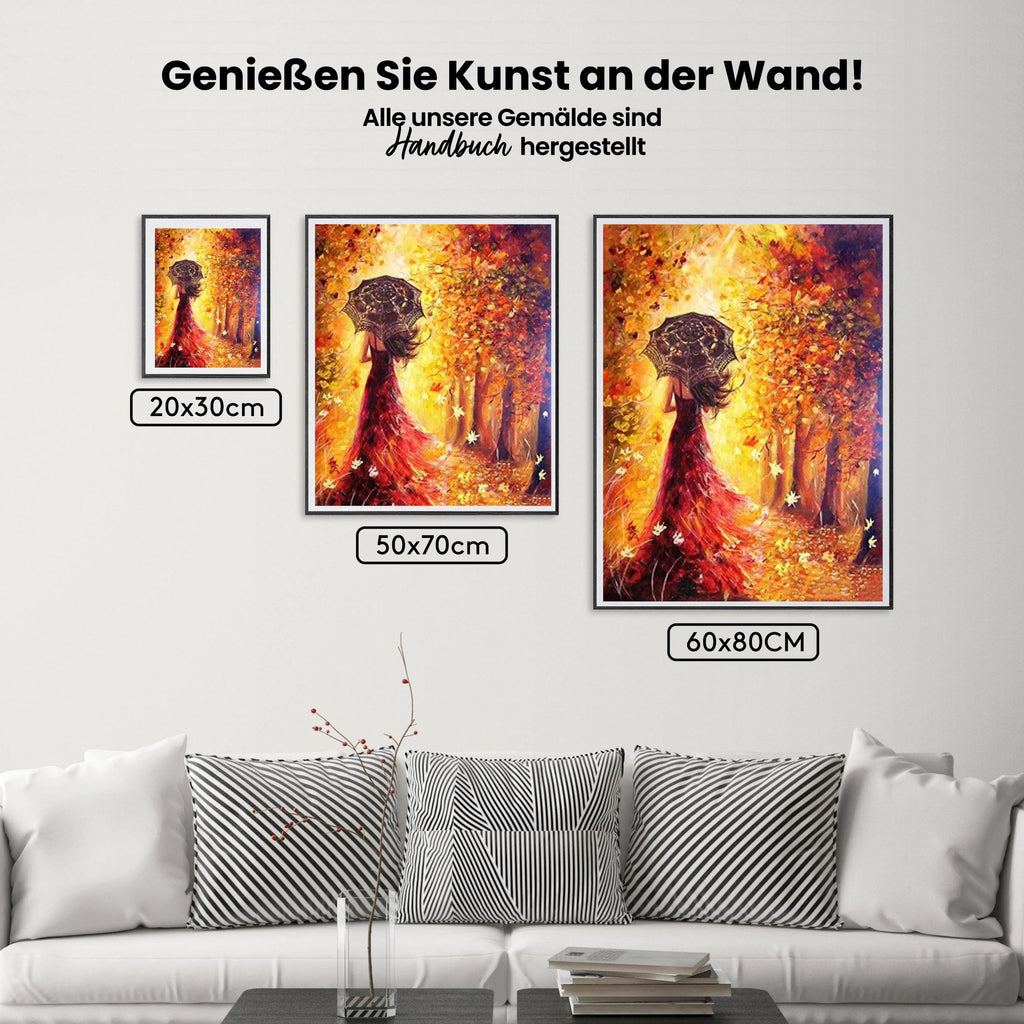 Malen nach Zahlen – Ein Spaziergang im Herbst