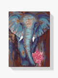 Malen nach Zahlen – Elefant mit Blume