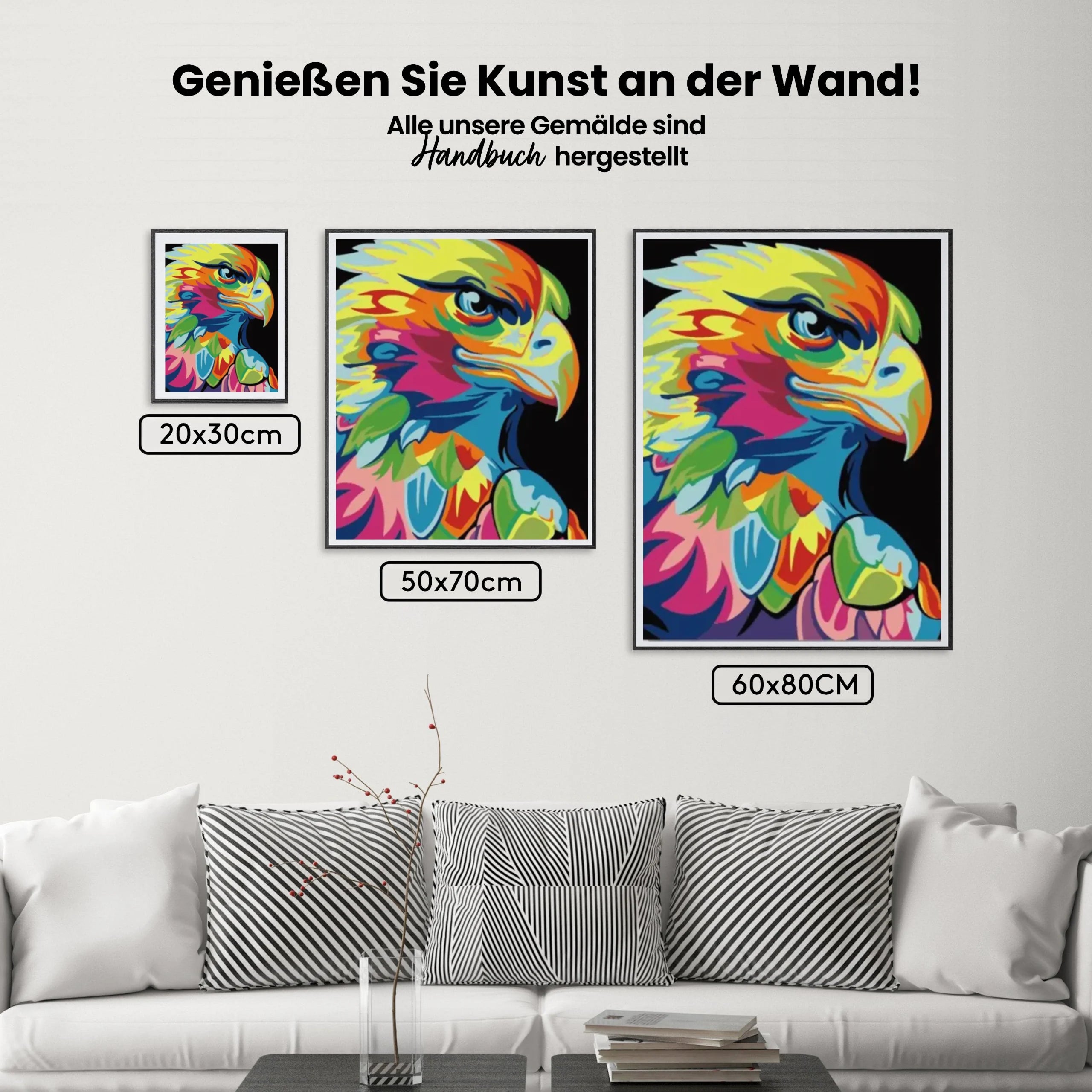 Malen nach Zahlen – Farbiger Adler
