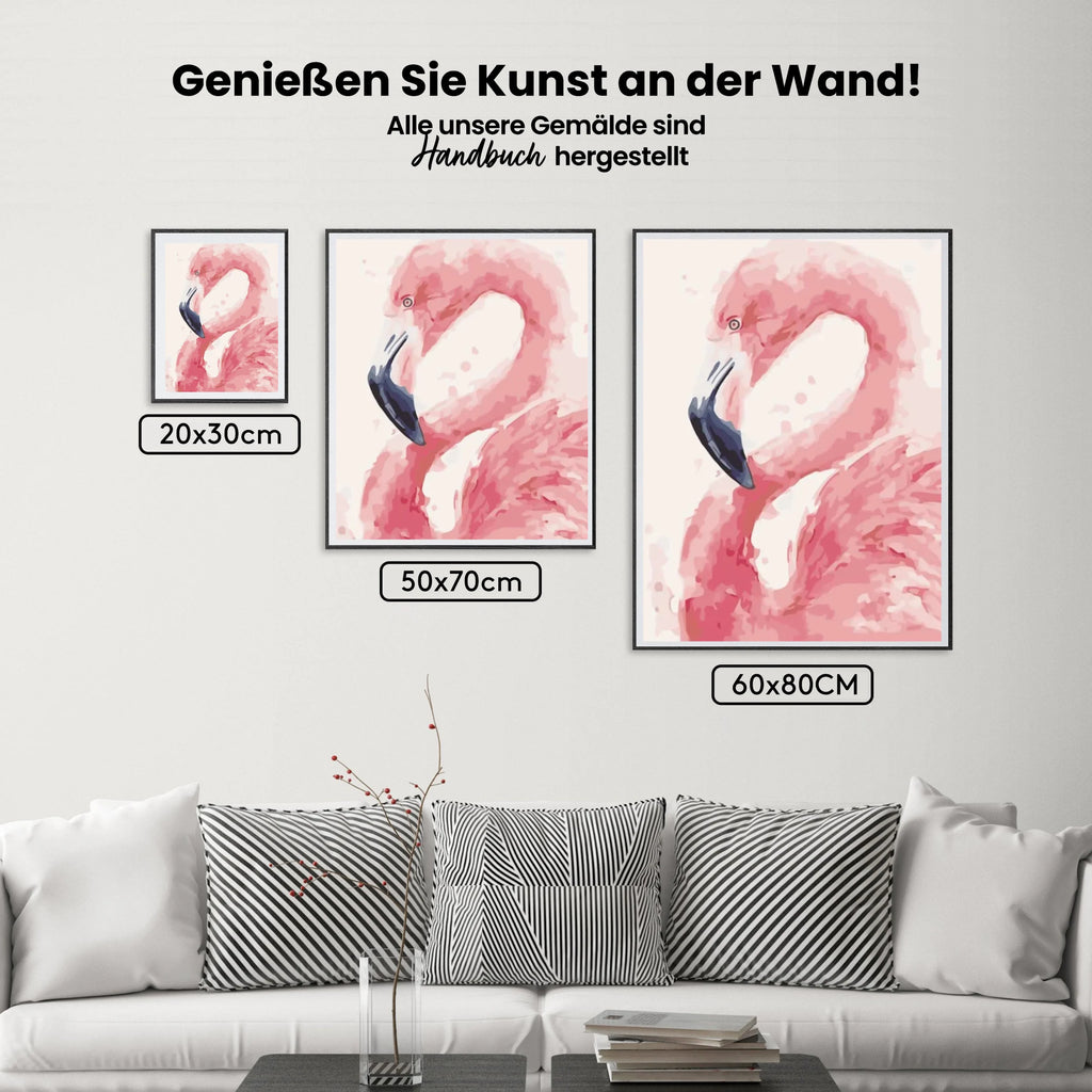 Malen nach Zahlen – Flamingo
