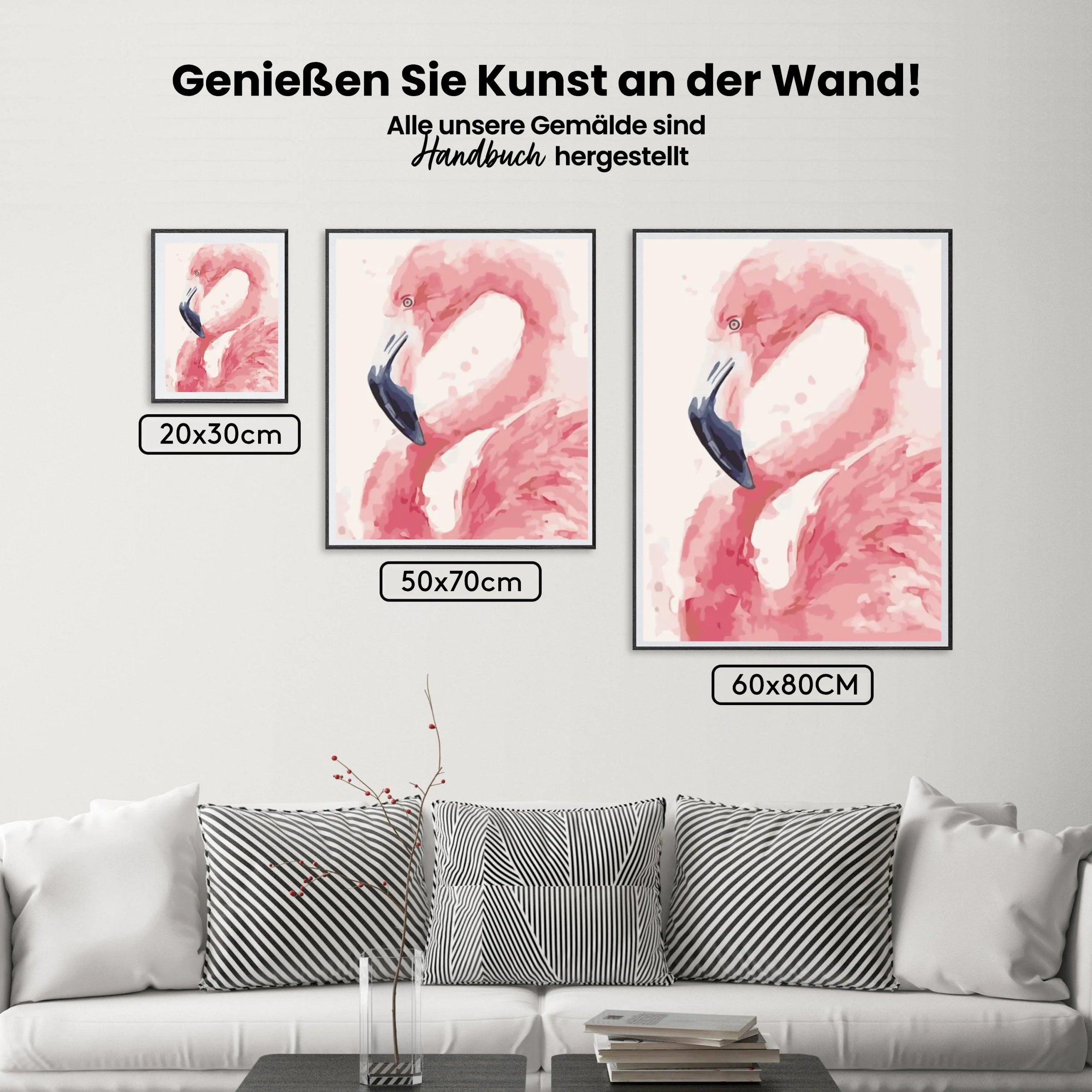 Malen nach Zahlen – Flamingo