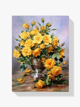 Malen nach Zahlen – Gelbe Blumen in Vase