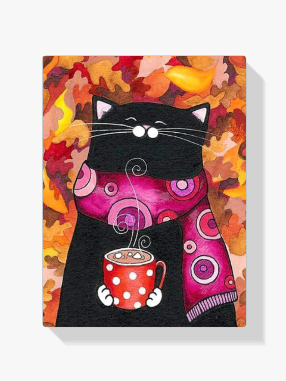 Malen nach Zahlen – Katze mit Marshmallows