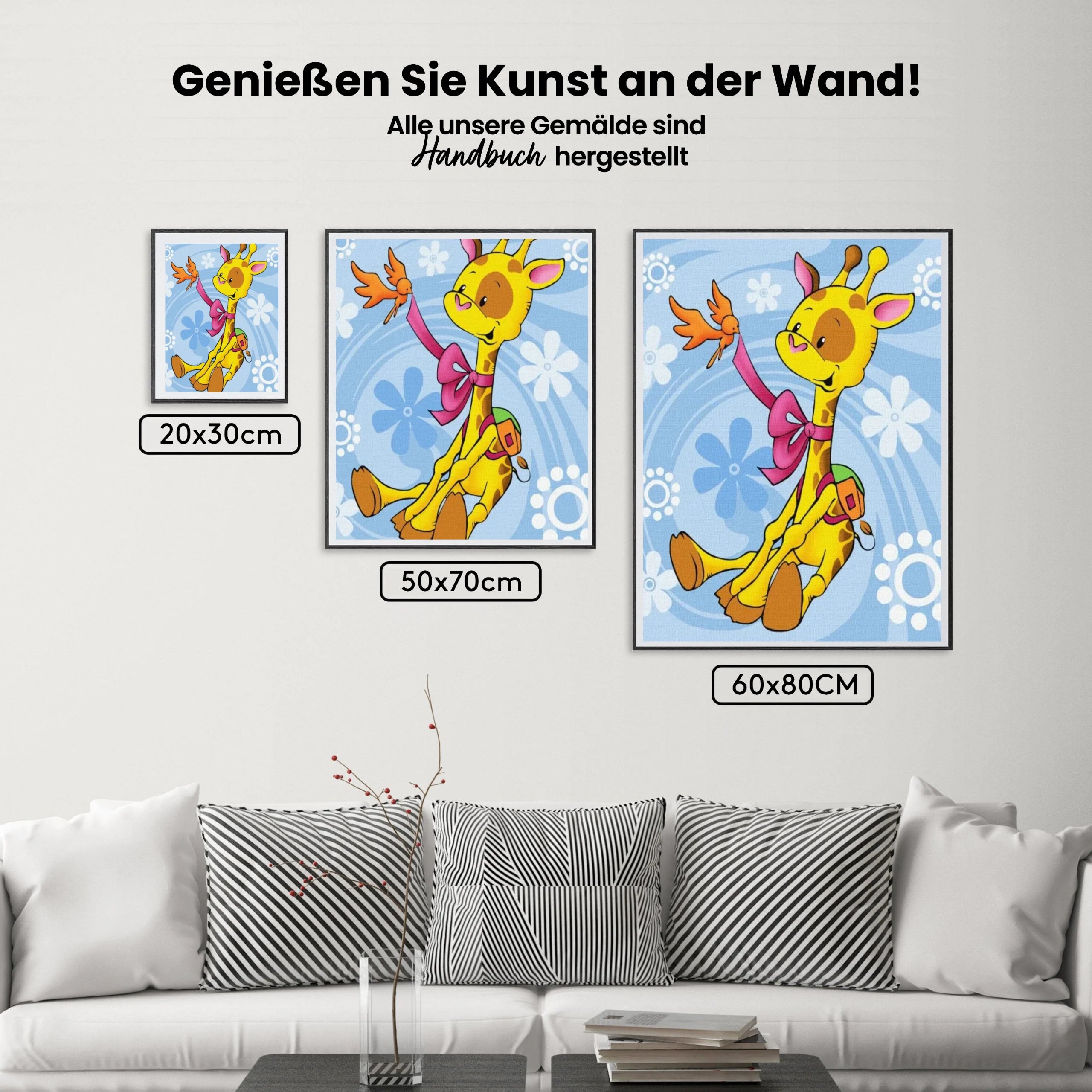 Malen nach Zahlen – Kluge Giraffe