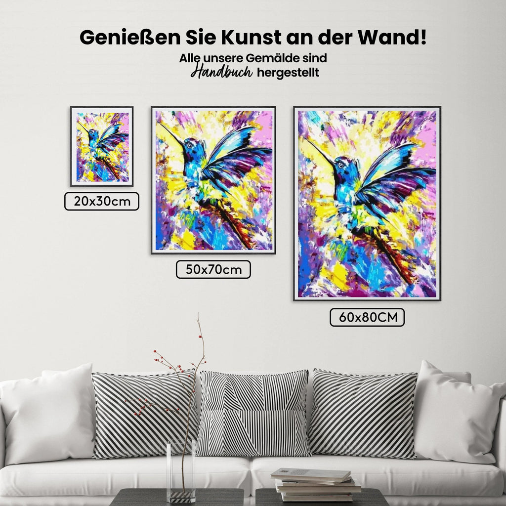 Malen nach Zahlen – Kolibri
