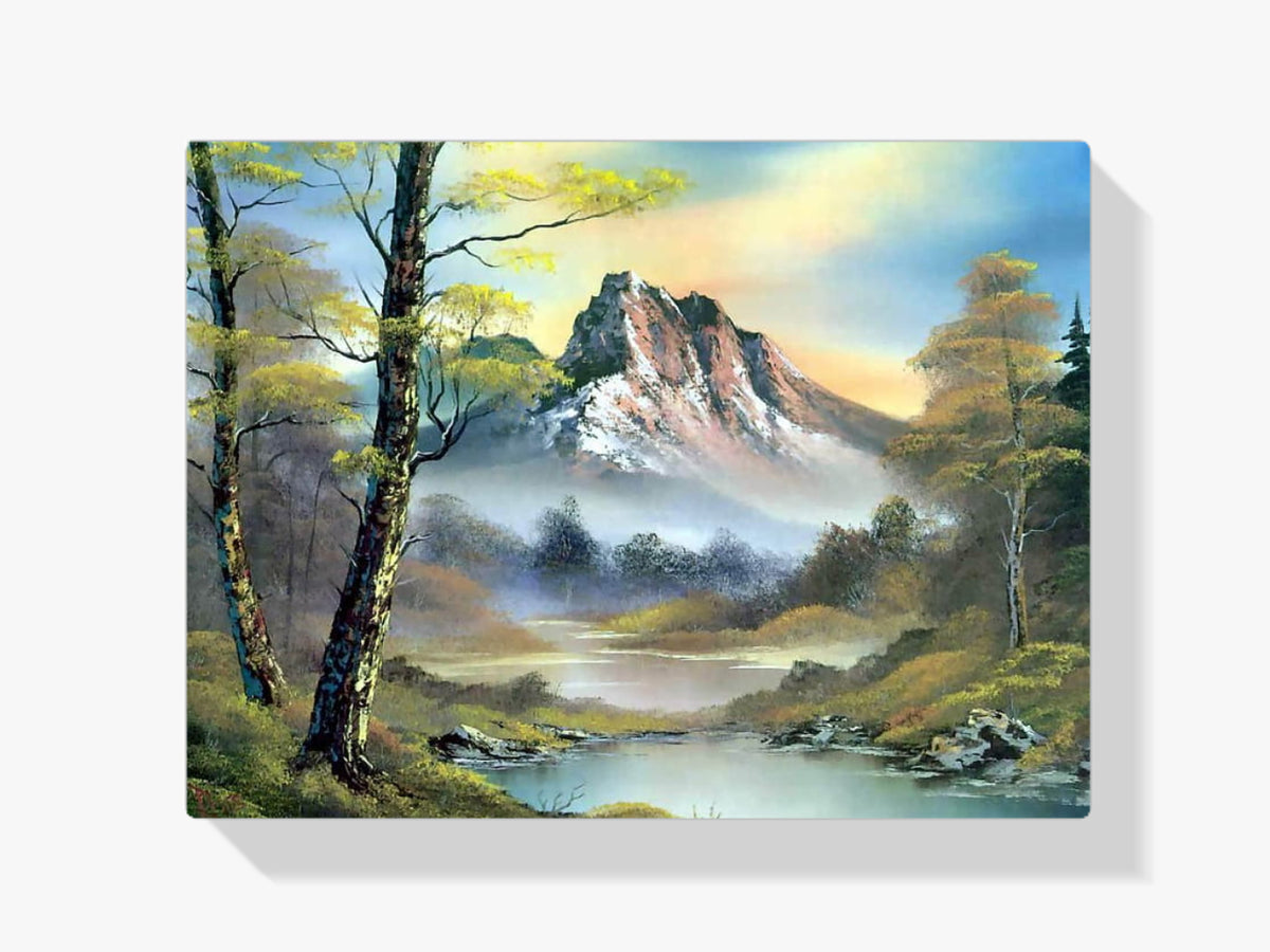 Malen nach Zahlen – Landschaft mit Bergen
