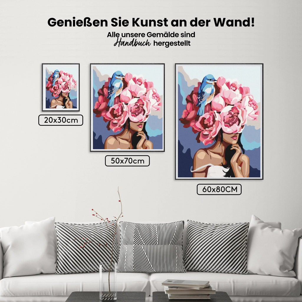Malen nach Zahlen – Mädchen Flowerhead